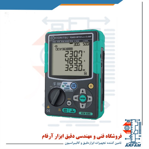 پاور متر دیجیتال کیوریتسو مدل KYORITSU 6305-01 -اصل ژاپن